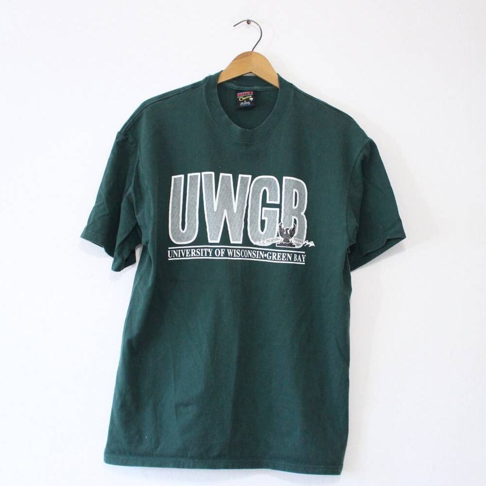 Vintage University of Wisconsin Green Bay Football T Shirt Large